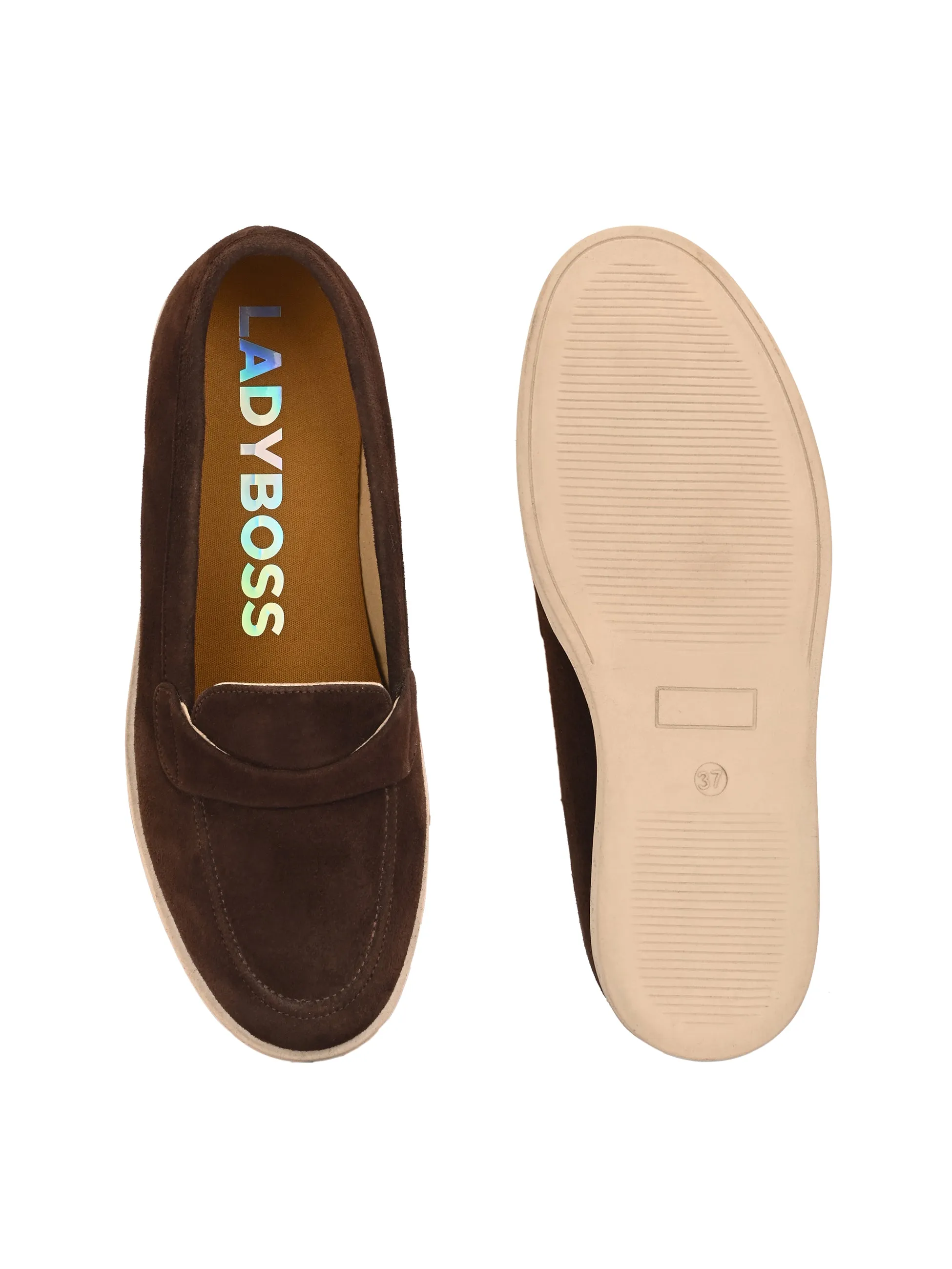 Aero-Glam Suede Brown