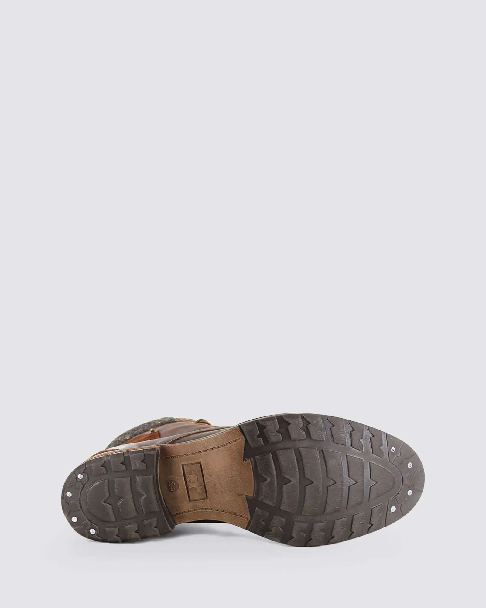 AIREYS LACE UP BOOTS RUST LEATHER