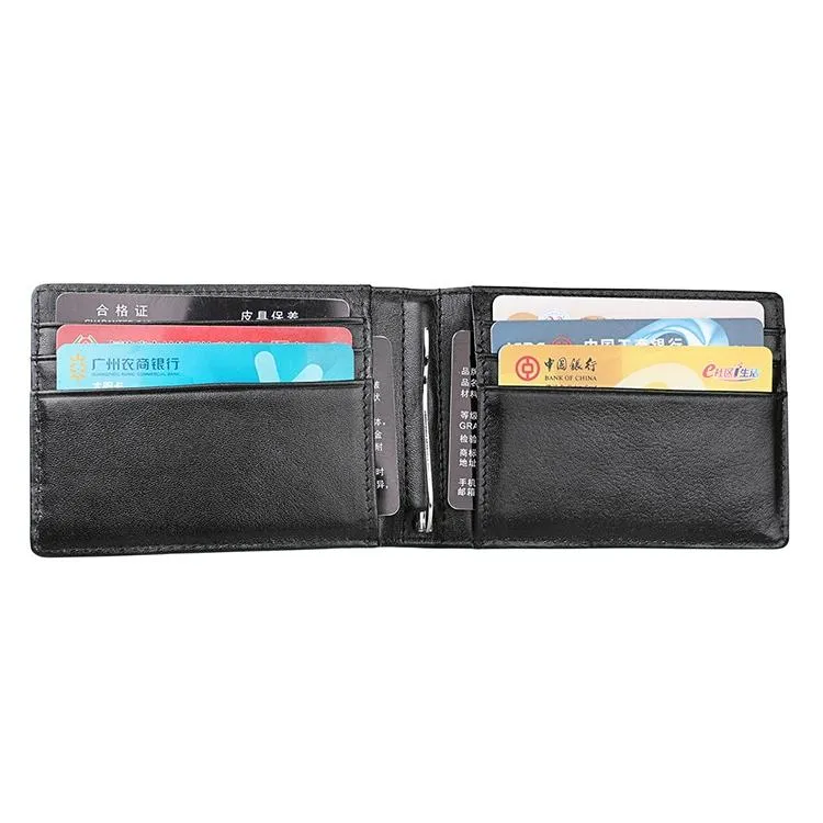 Anti-magnetic Leather Rfid Wallet - Sleek & Secure