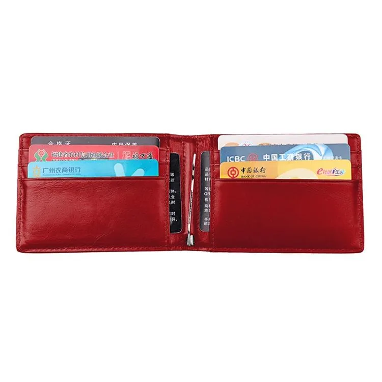 Anti-magnetic Leather Rfid Wallet - Sleek & Secure