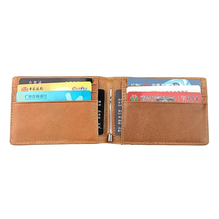 Anti-magnetic Leather Rfid Wallet - Sleek & Secure