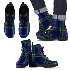 Arbuthnot Modern Tartan Leather Boots