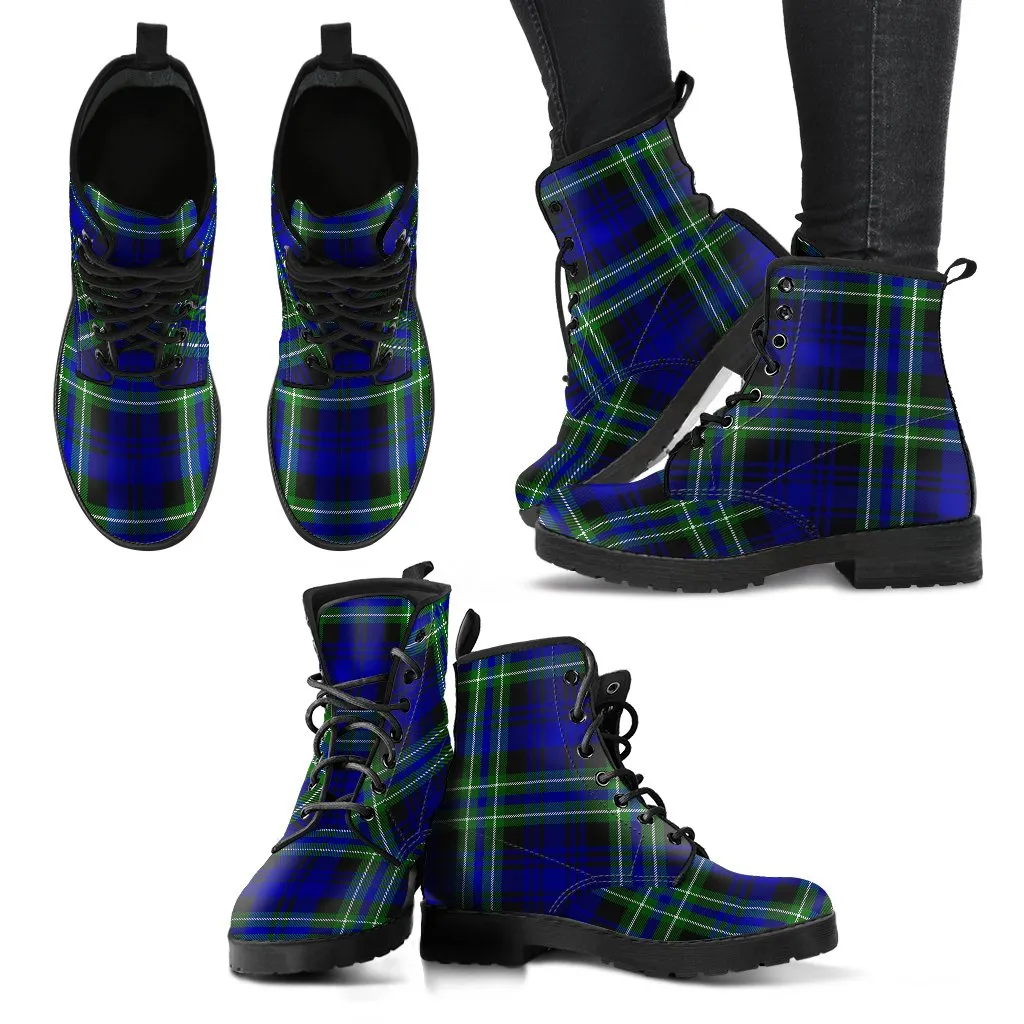 Arbuthnot Modern Tartan Leather Boots