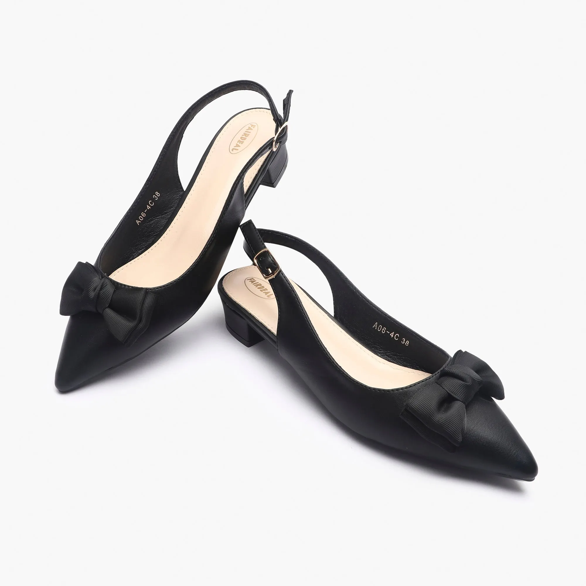Bow Accented Flat Mules