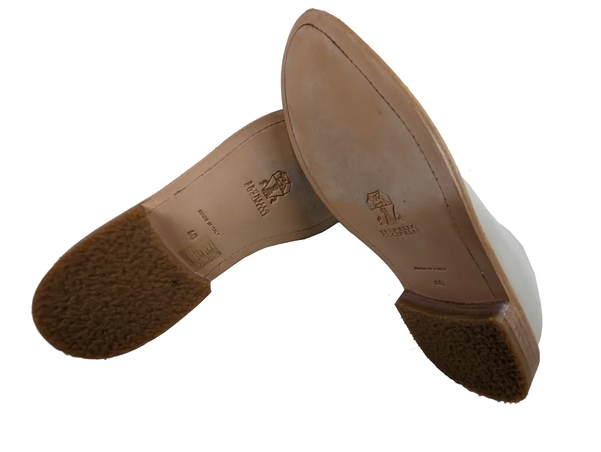 Brunello Cucinelli Oxfords US 7 / EU 40 Bone Derby