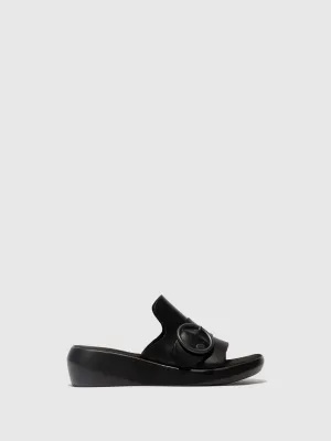 Buckle Mules BEYD925FLY BLACK