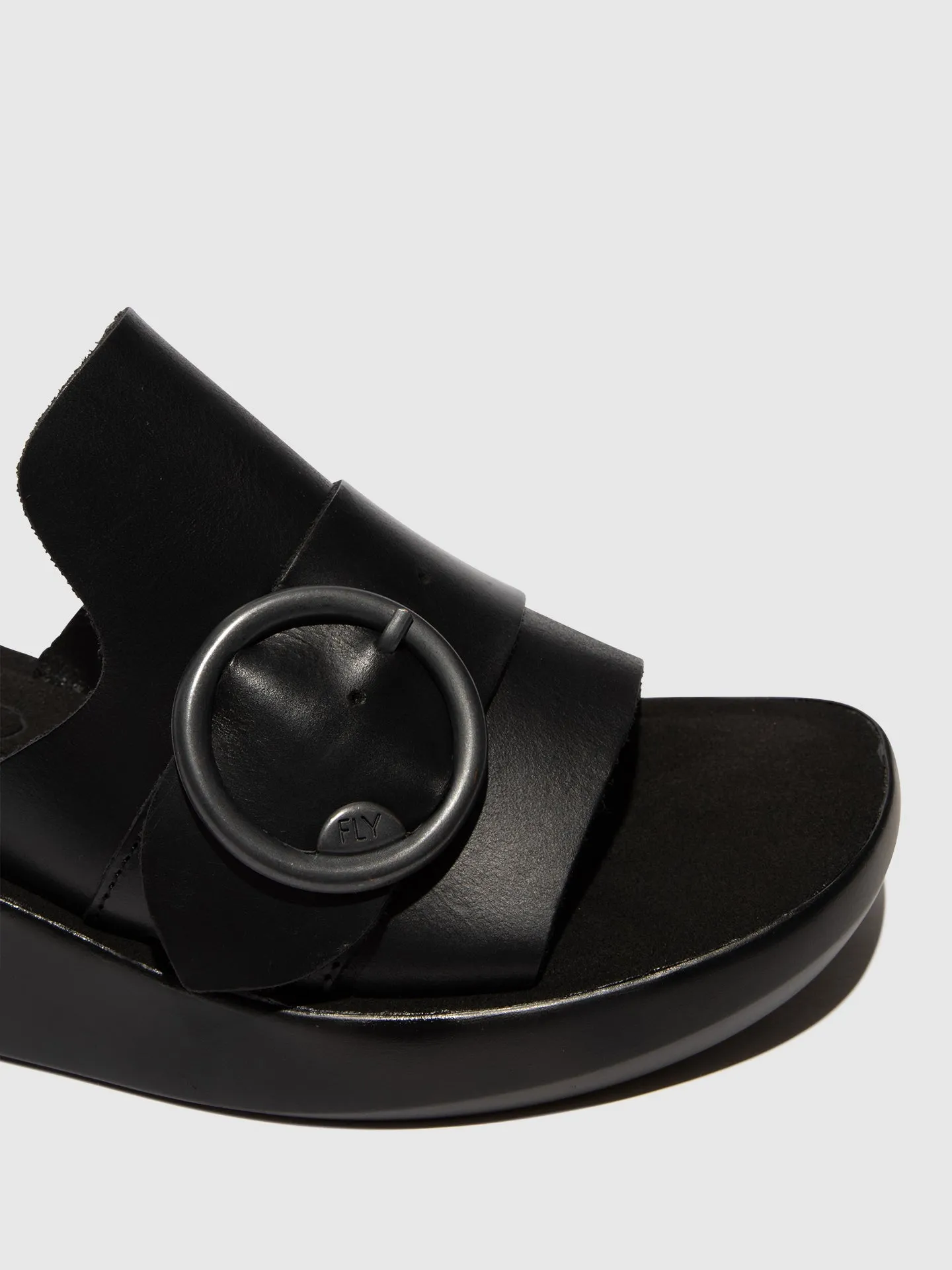 Buckle Mules BEYD925FLY BLACK