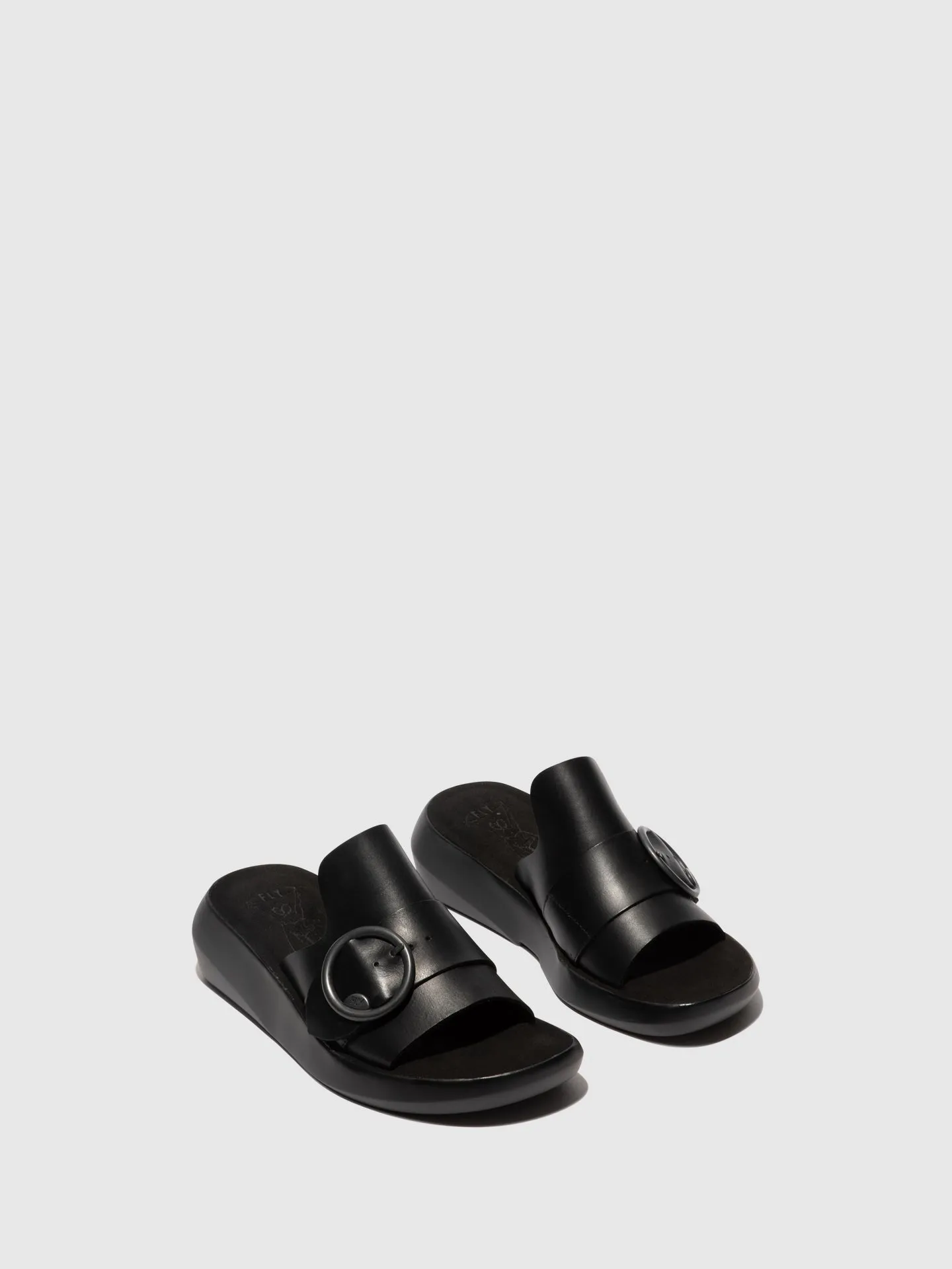 Buckle Mules BEYD925FLY BLACK