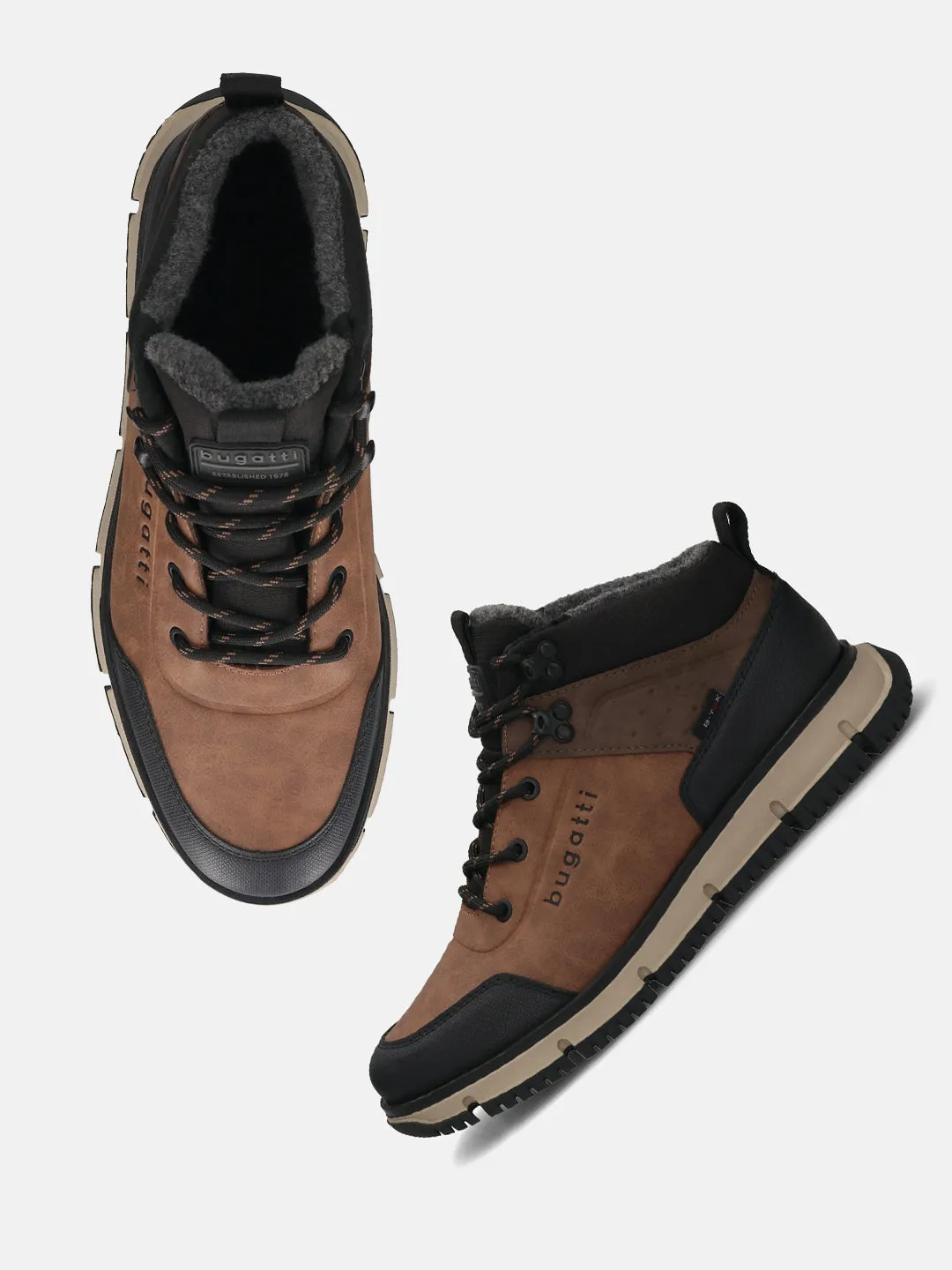 bugatti Cognac & Black Sneakers