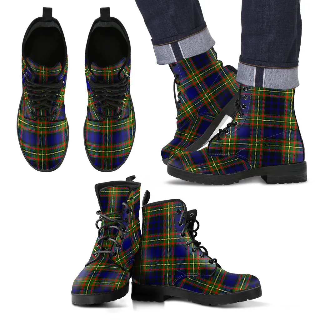 Clelland Modern Tartan Leather Boots