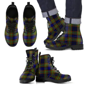 Clelland Modern Tartan Leather Boots