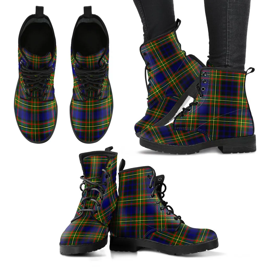 Clelland Modern Tartan Leather Boots