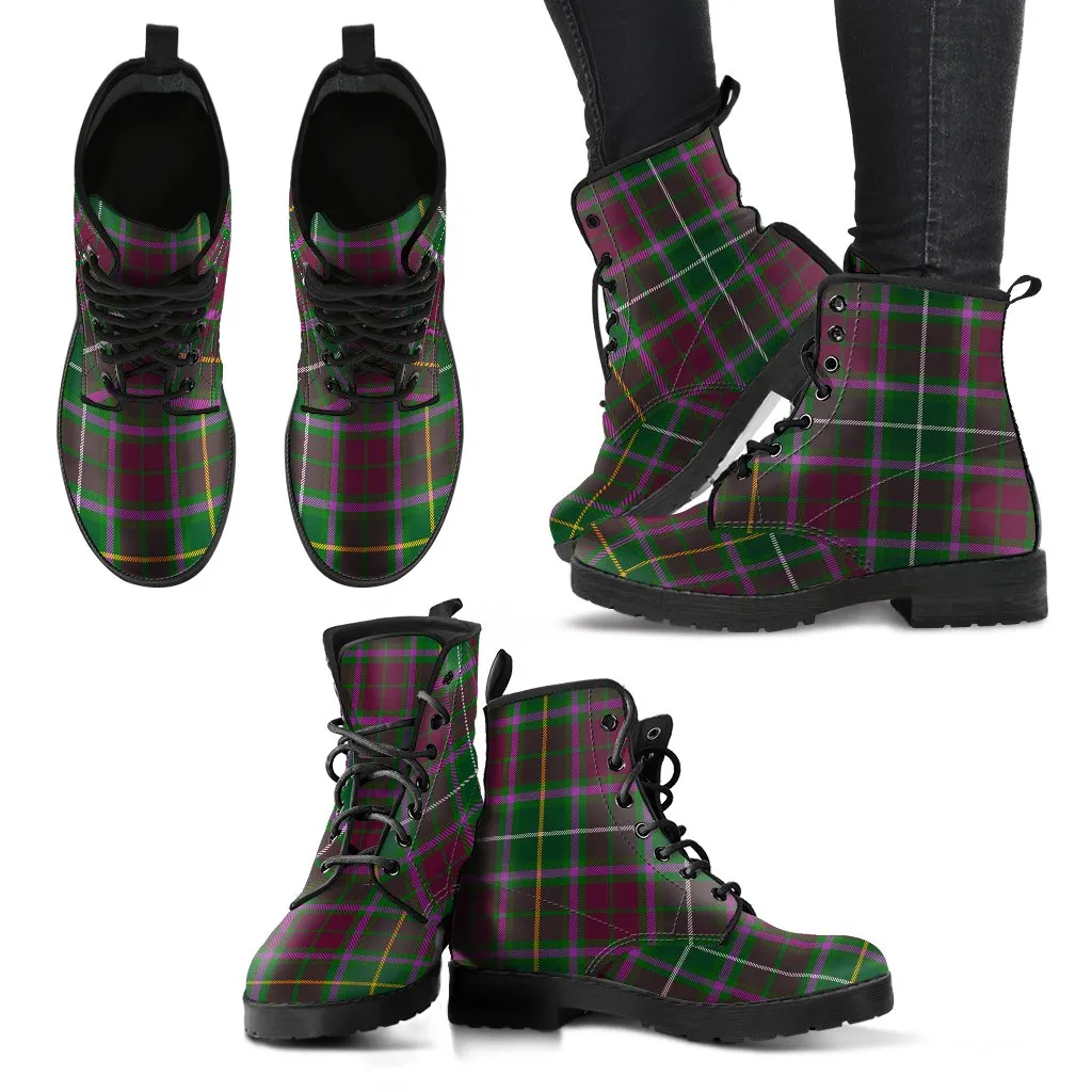 Crosbie Tartan Leather Boots