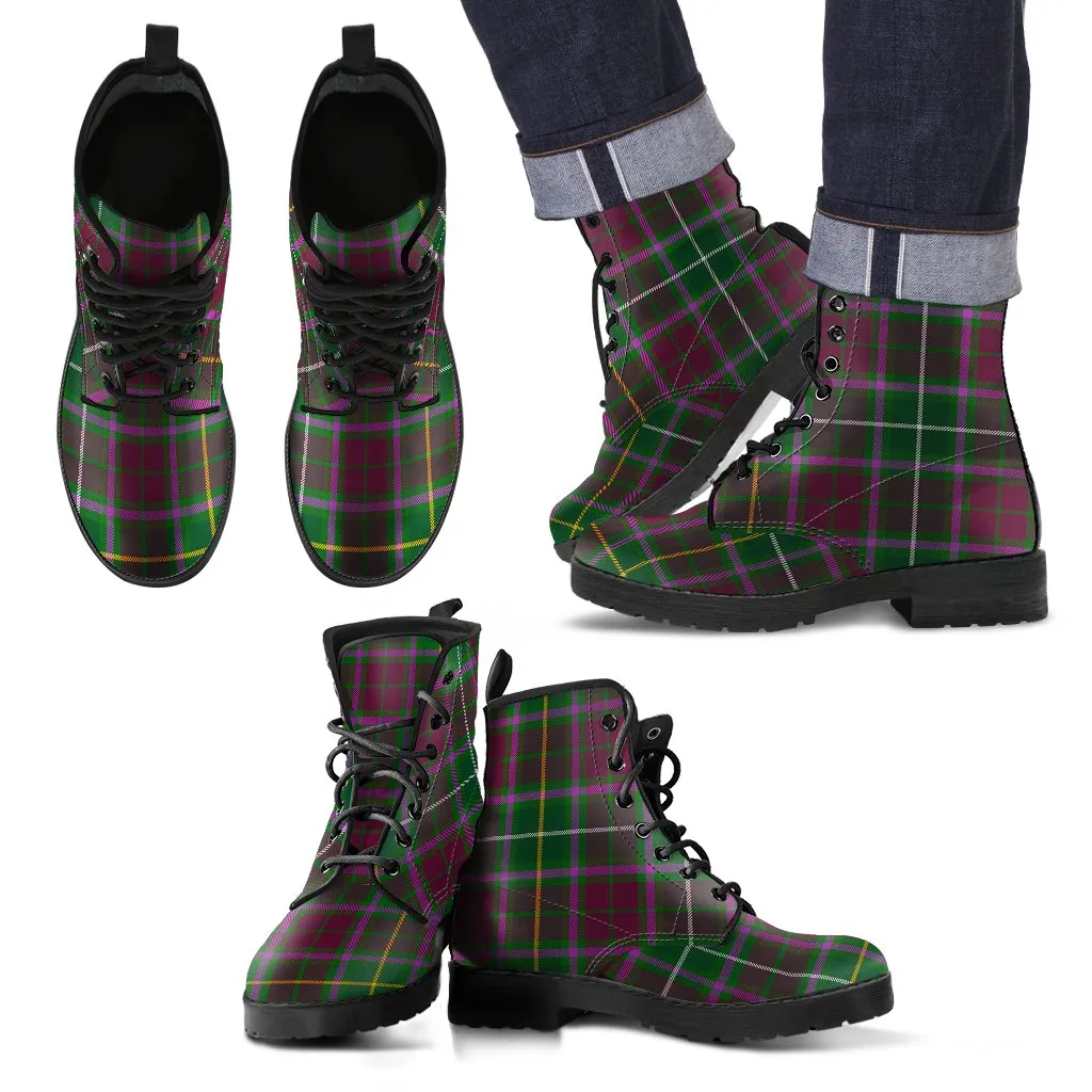 Crosbie Tartan Leather Boots