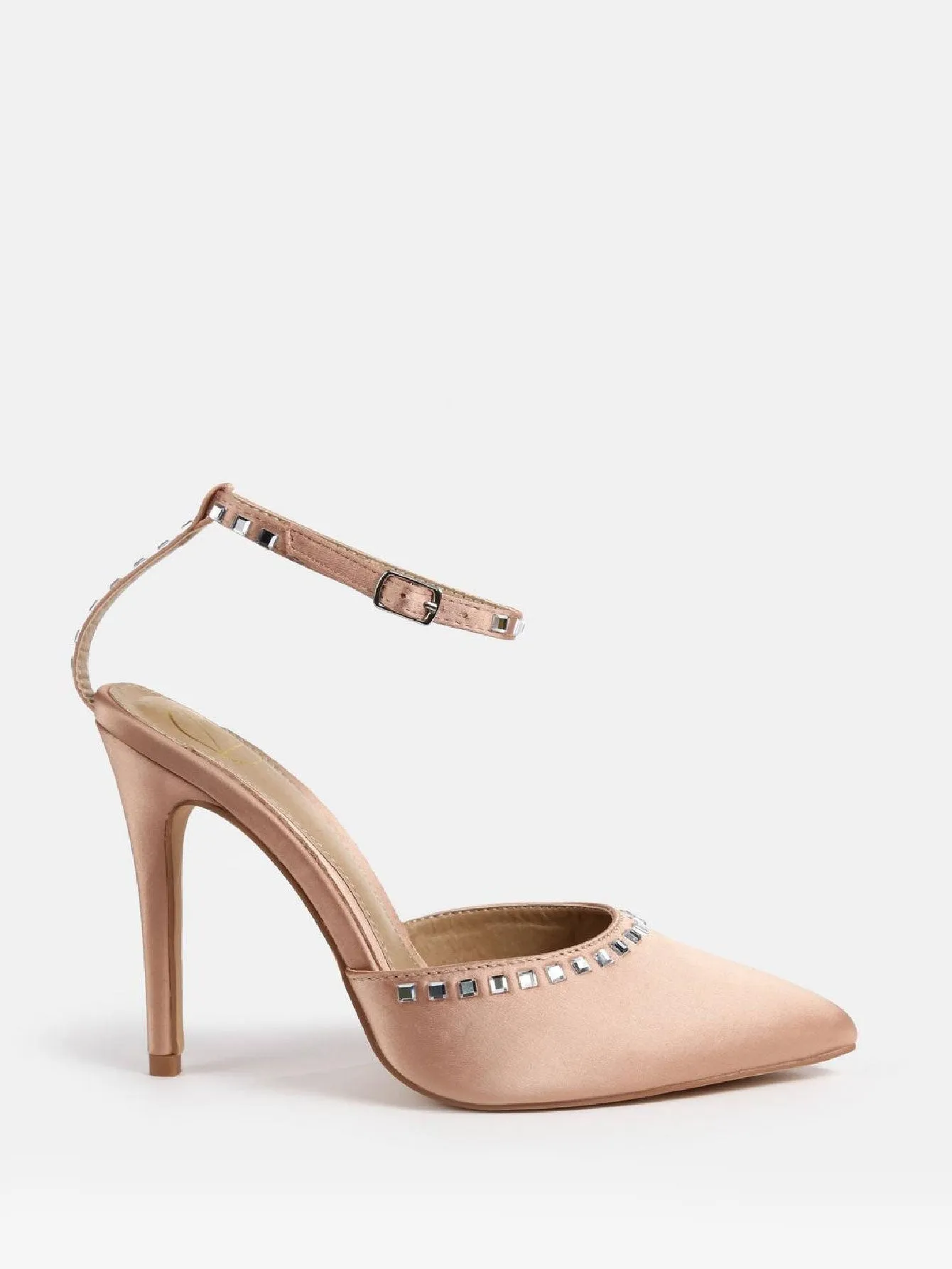 Diamante Trim Strappy Heels
