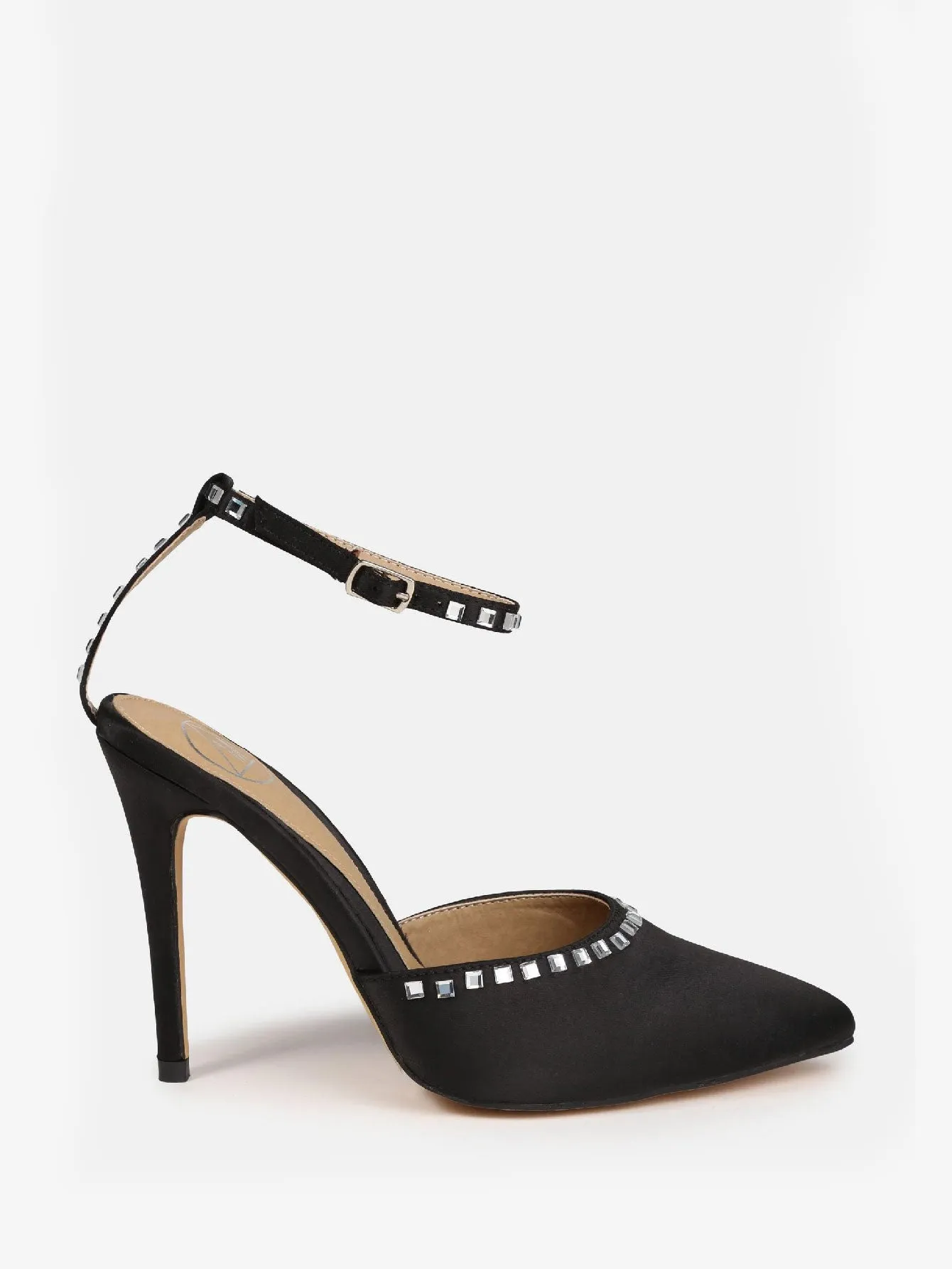Diamante Trim Strappy Heels