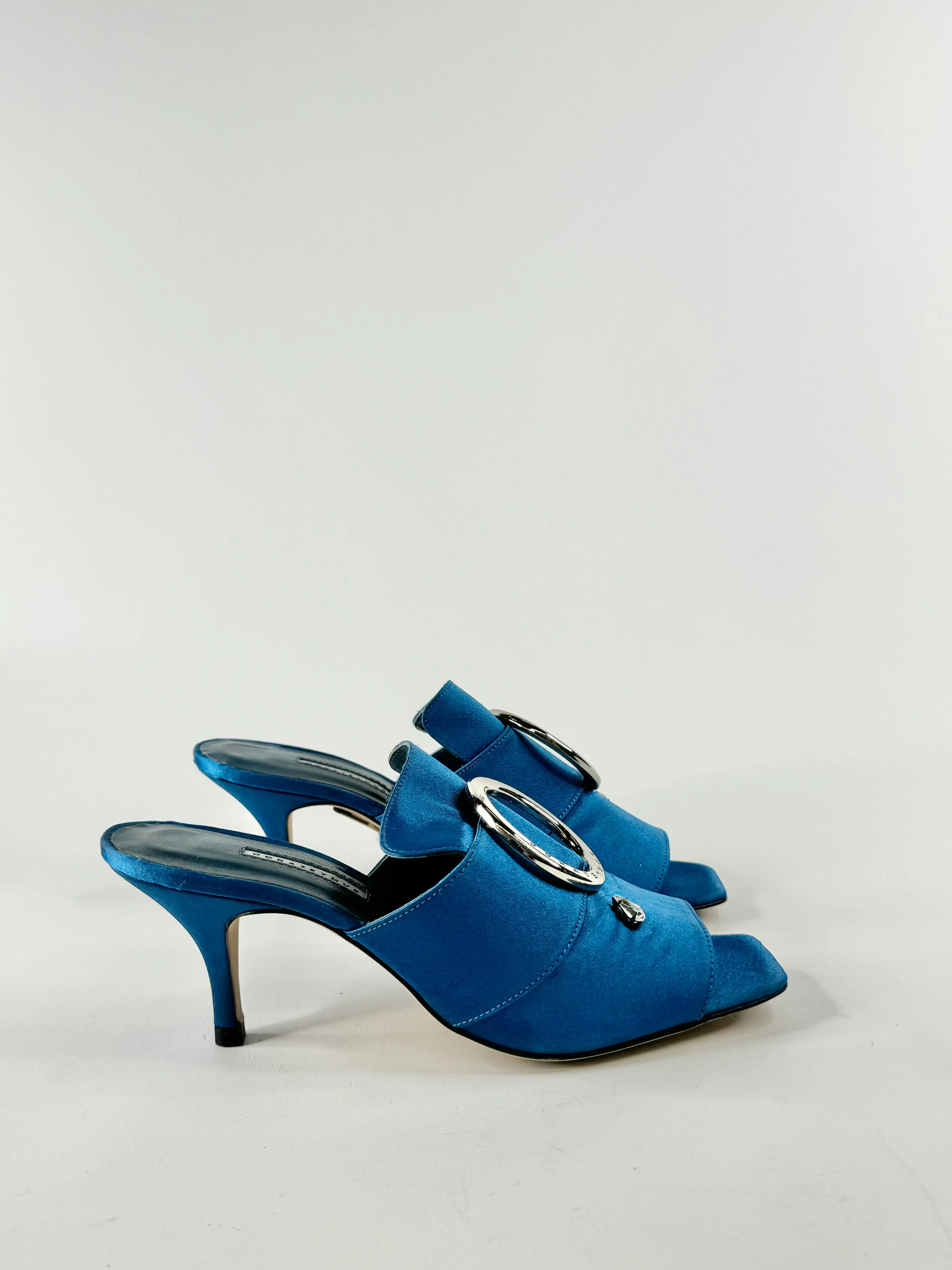 Dorotey Mur Cerulean Blue 'Galaxy Slides' Mules - EU39