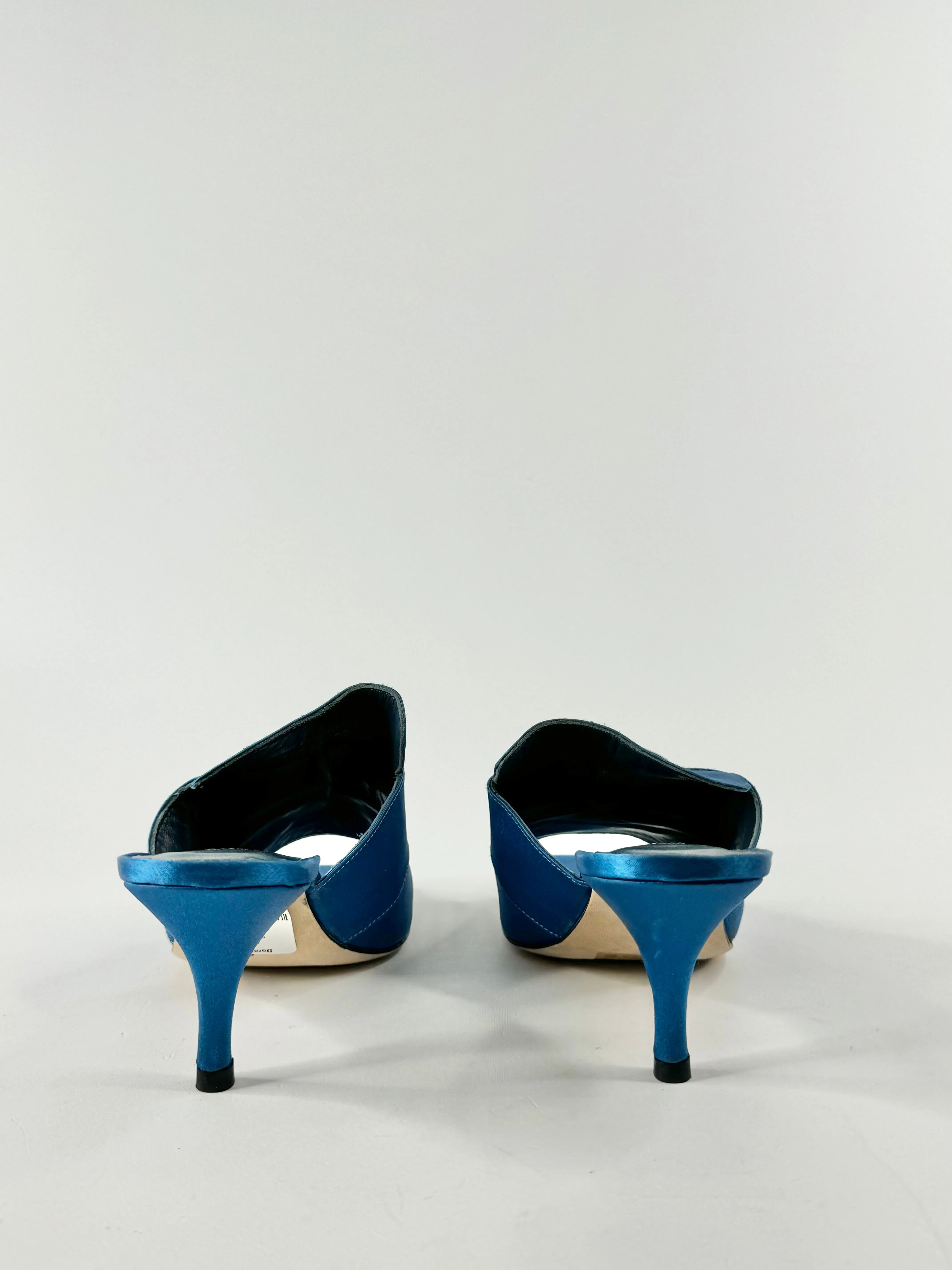 Dorotey Mur Cerulean Blue 'Galaxy Slides' Mules - EU39