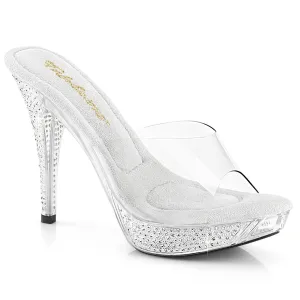 Fabulicious Elegant 401 Womens 4 1/2" Heel, Bikini Posing Competition Slip-On Mules