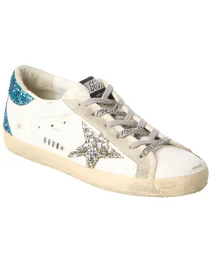 Golden Goose Superstar Leather & Glitter Sneaker