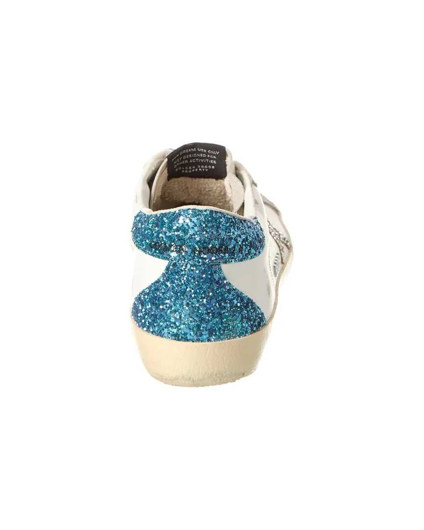 Golden Goose Superstar Leather & Glitter Sneaker