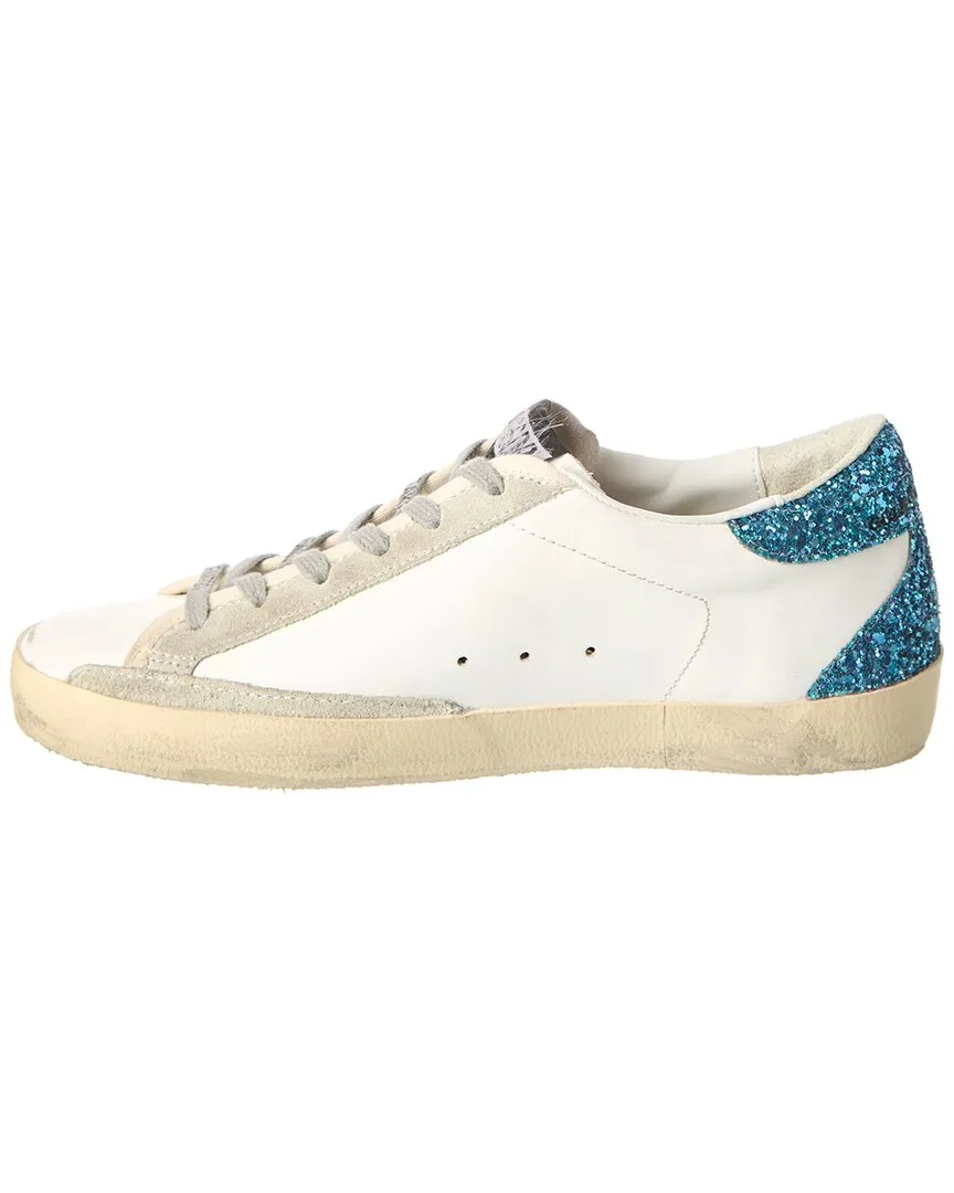Golden Goose Superstar Leather & Glitter Sneaker