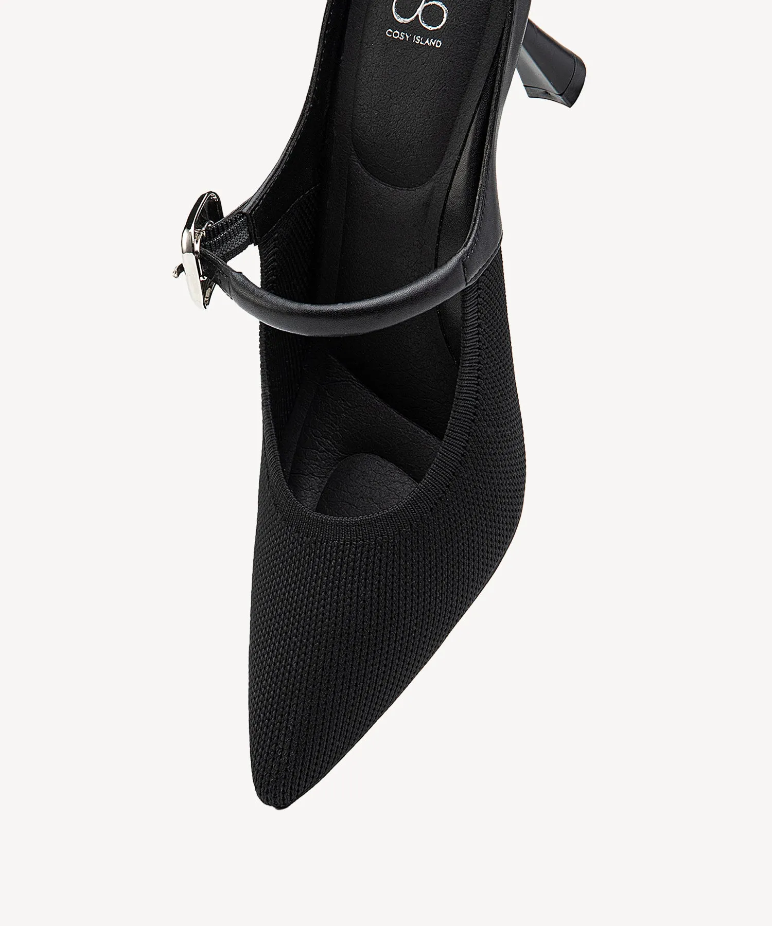 GraceLithe Pointed Toe Heeled Mules - Comfort Pro I