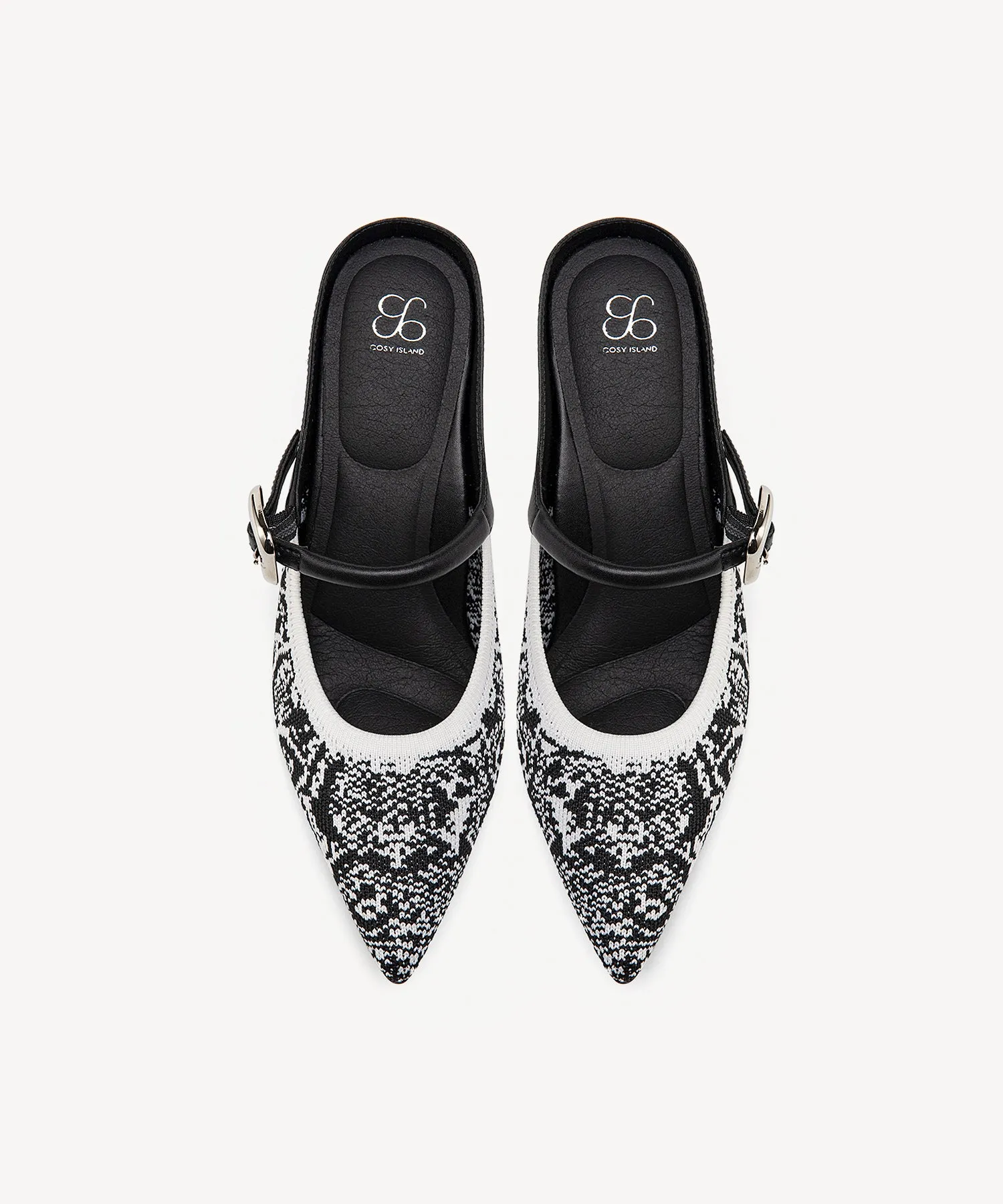 GraceLithe Pointed Toe Heeled Mules - Comfort Pro I