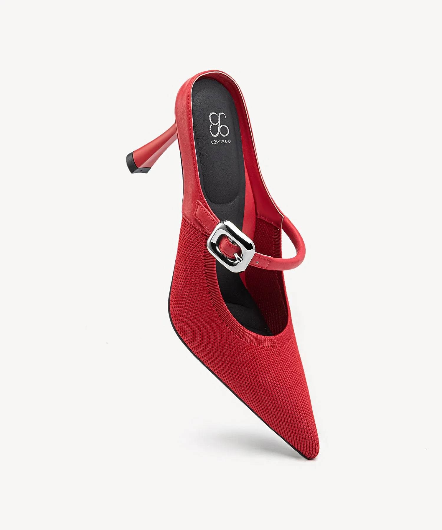 GraceLithe Pointed Toe Heeled Mules - Comfort Pro I