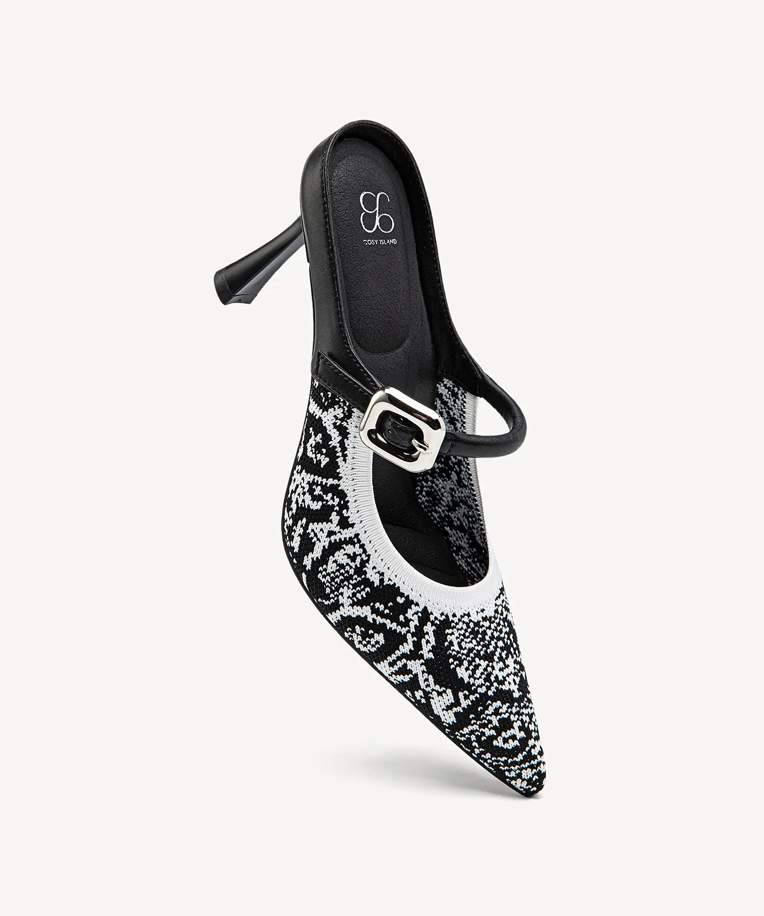 GraceLithe Pointed Toe Heeled Mules - Comfort Pro I