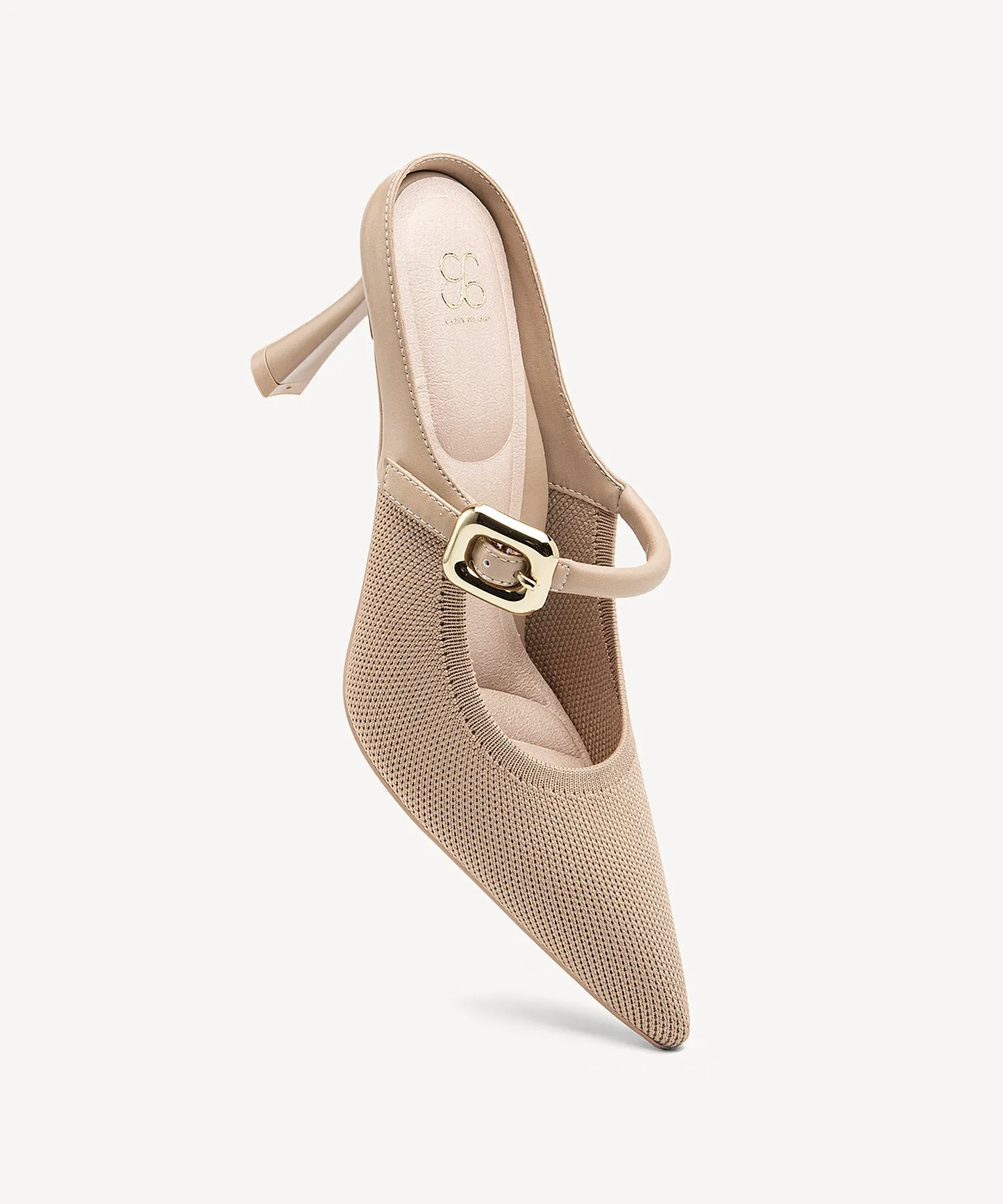 GraceLithe Pointed Toe Heeled Mules - Comfort Pro I