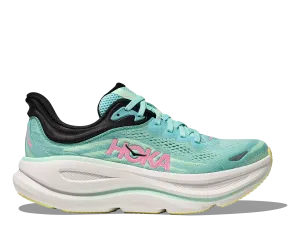Hoka Bondi 9 Blue Spark Mint Flourite Wide Women's