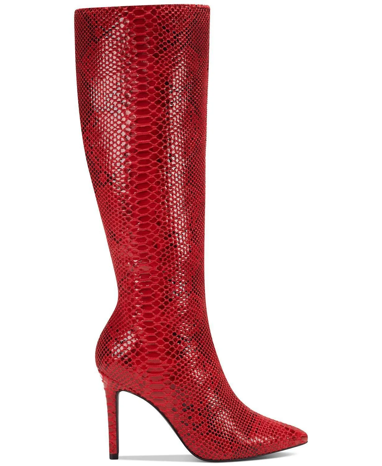 INC International Concepts Womens Rajel Dress Boots  Color Reg Red Snake Print Size 10M