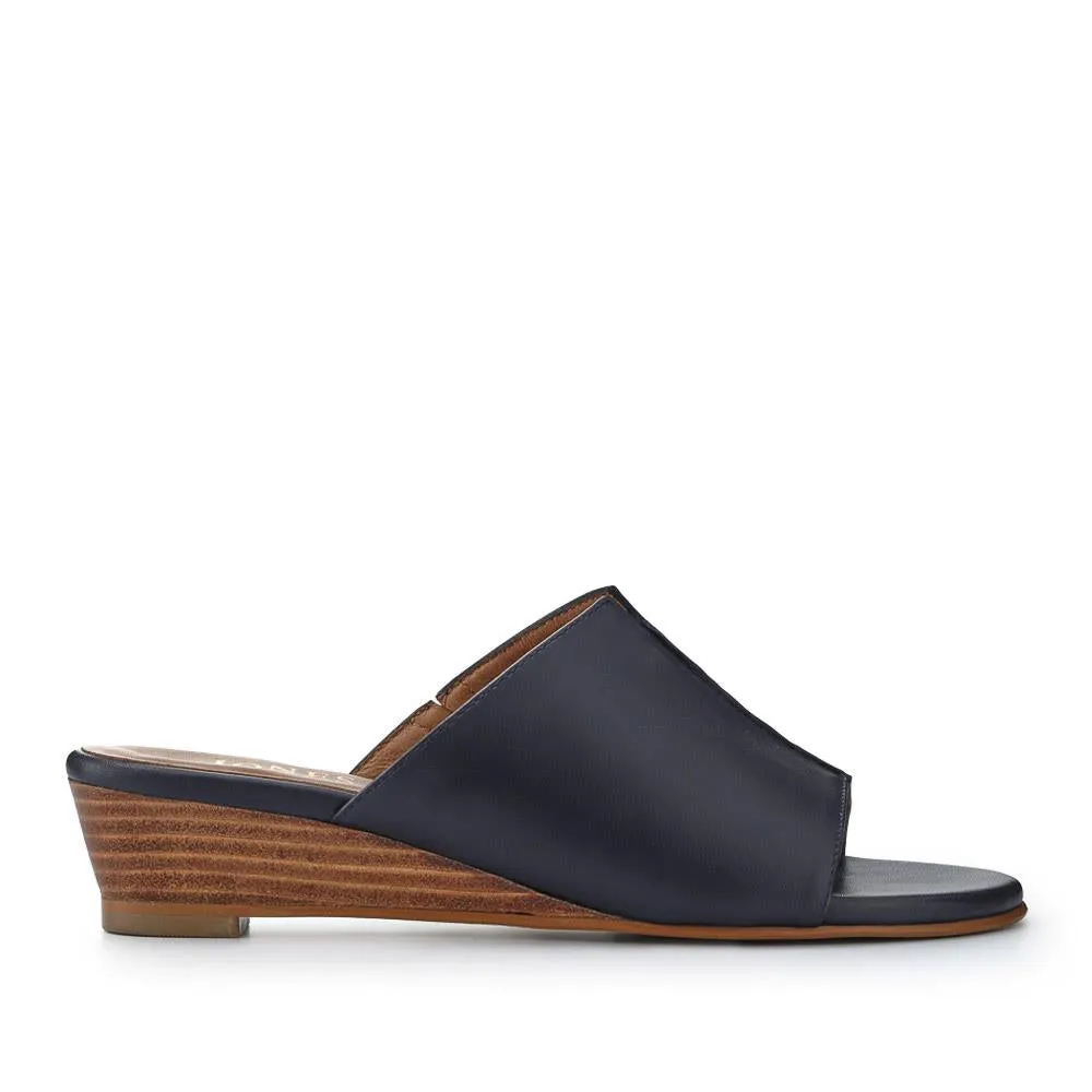 Jocelyn Leather Wedge-Heel Mules - JOCELYN / 327 083