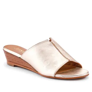 Jocelyn Leather Wedge-Heel Mules - JOCELYN / 327 083