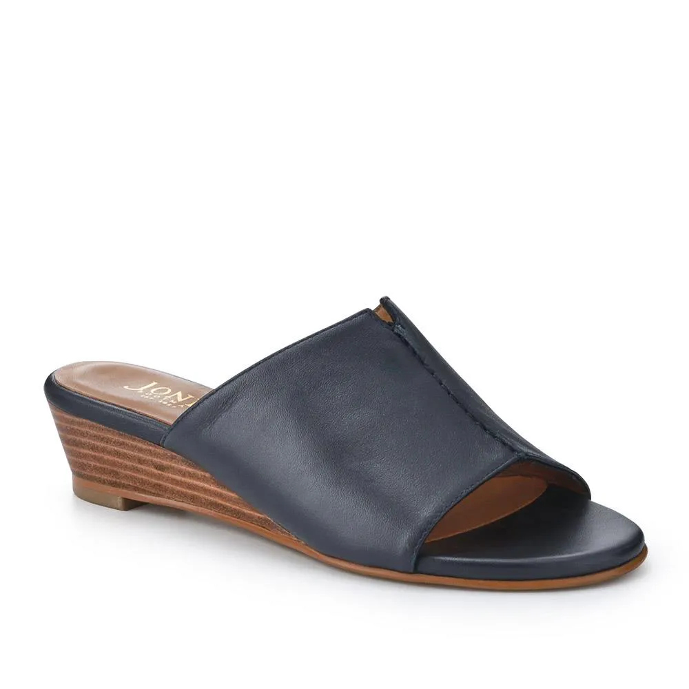 Jocelyn Leather Wedge-Heel Mules - JOCELYN / 327 083