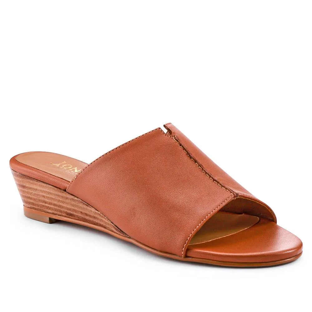 Jocelyn Leather Wedge-Heel Mules - JOCELYN / 327 083