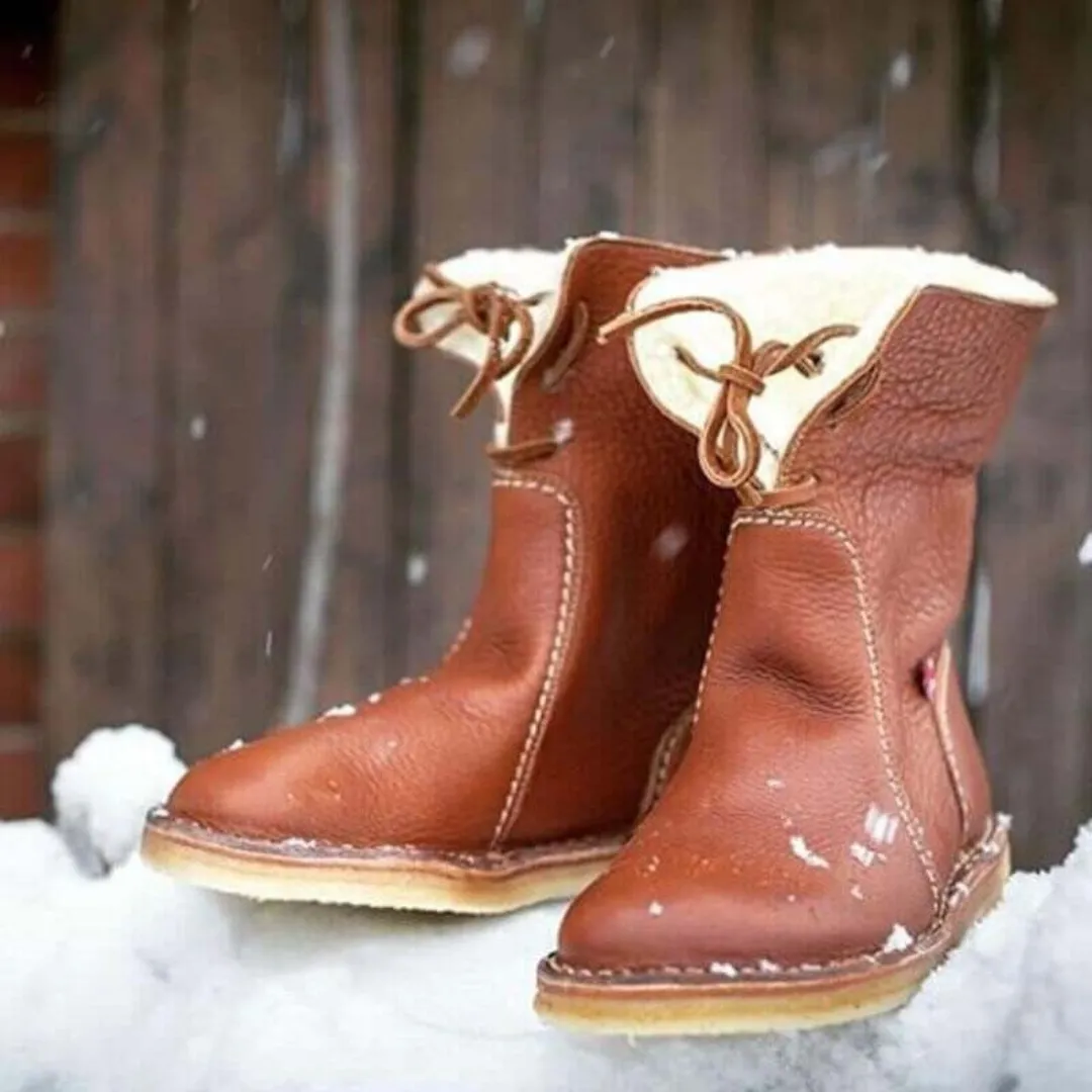 KIVA™ - VINTAGE LACE-UP LEATHER BOOTS