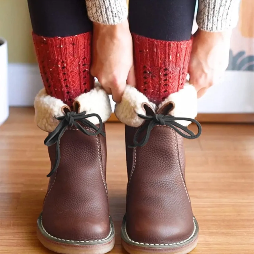 KIVA™ - VINTAGE LACE-UP LEATHER BOOTS