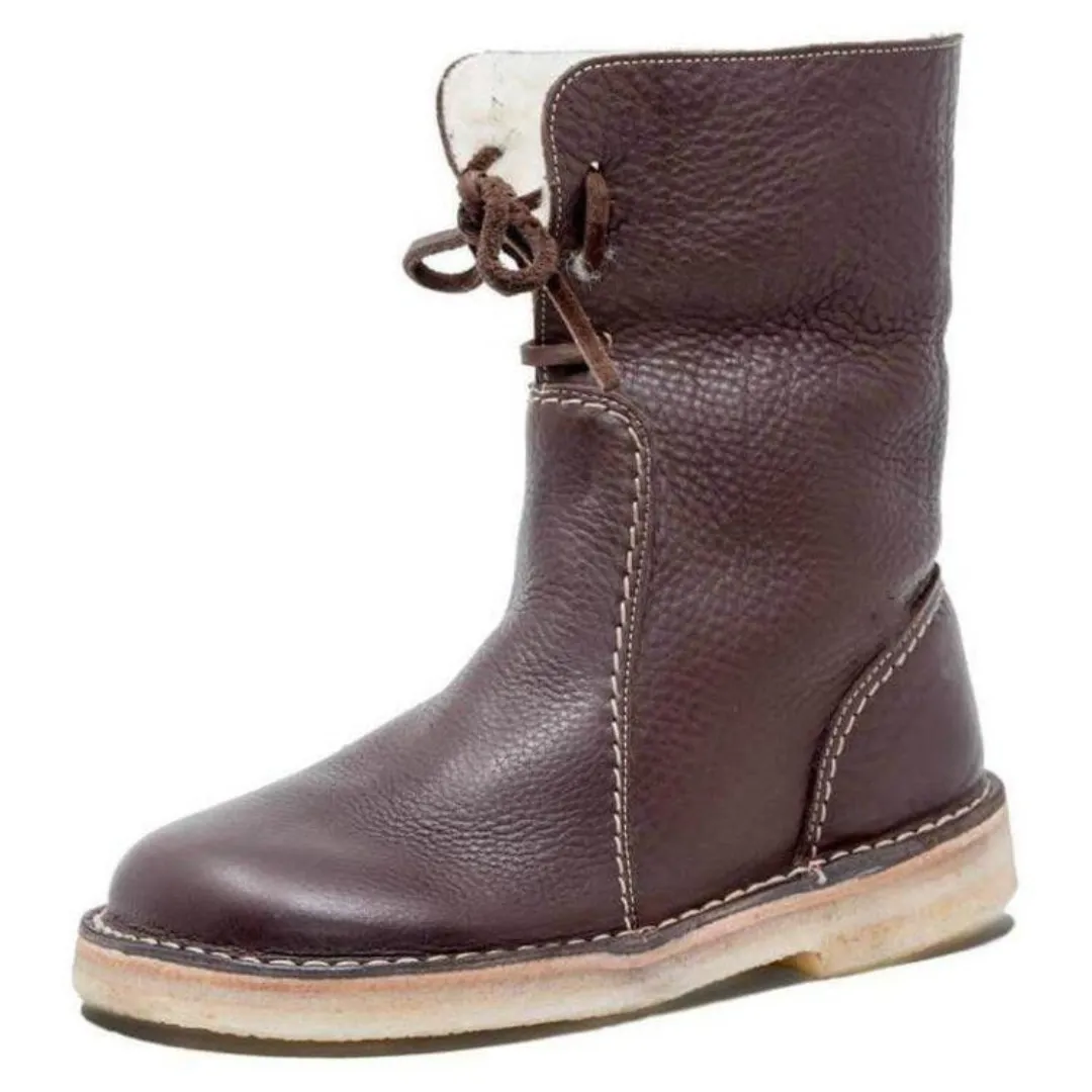 KIVA™ - VINTAGE LACE-UP LEATHER BOOTS