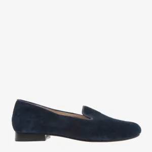 Lola Navy Suede Loafer