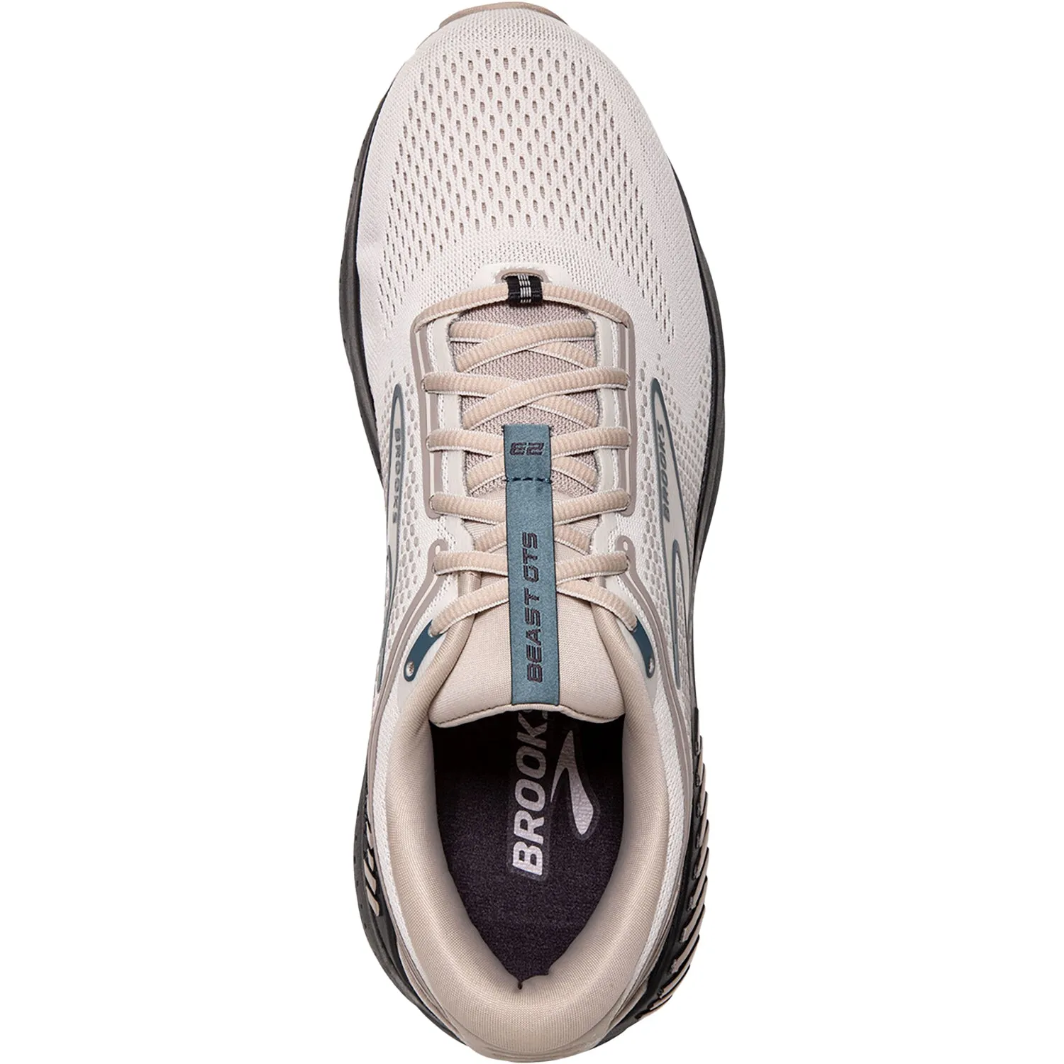 Men's Brooks Beast GTS 23 Chateau Grey/White Sand/Blue Mesh