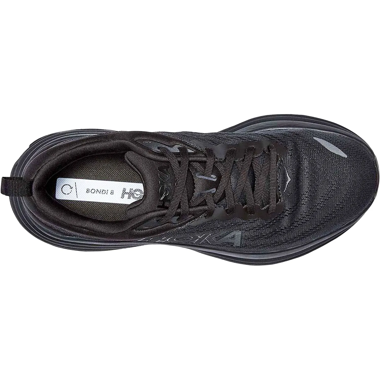 Men's Hoka Bondi 8 Black/Black Mesh