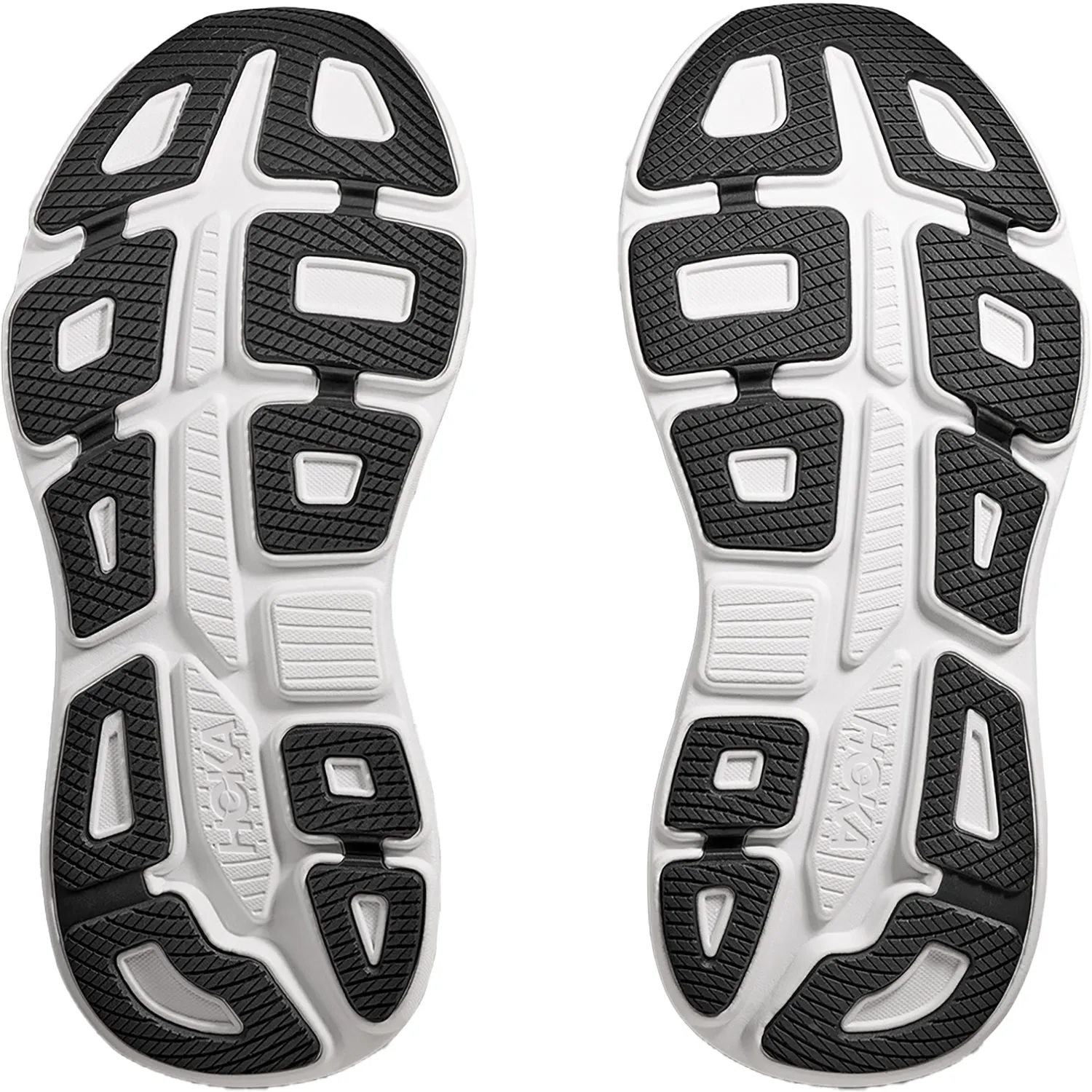 Men's Hoka Bondi 9 Black/White Mesh