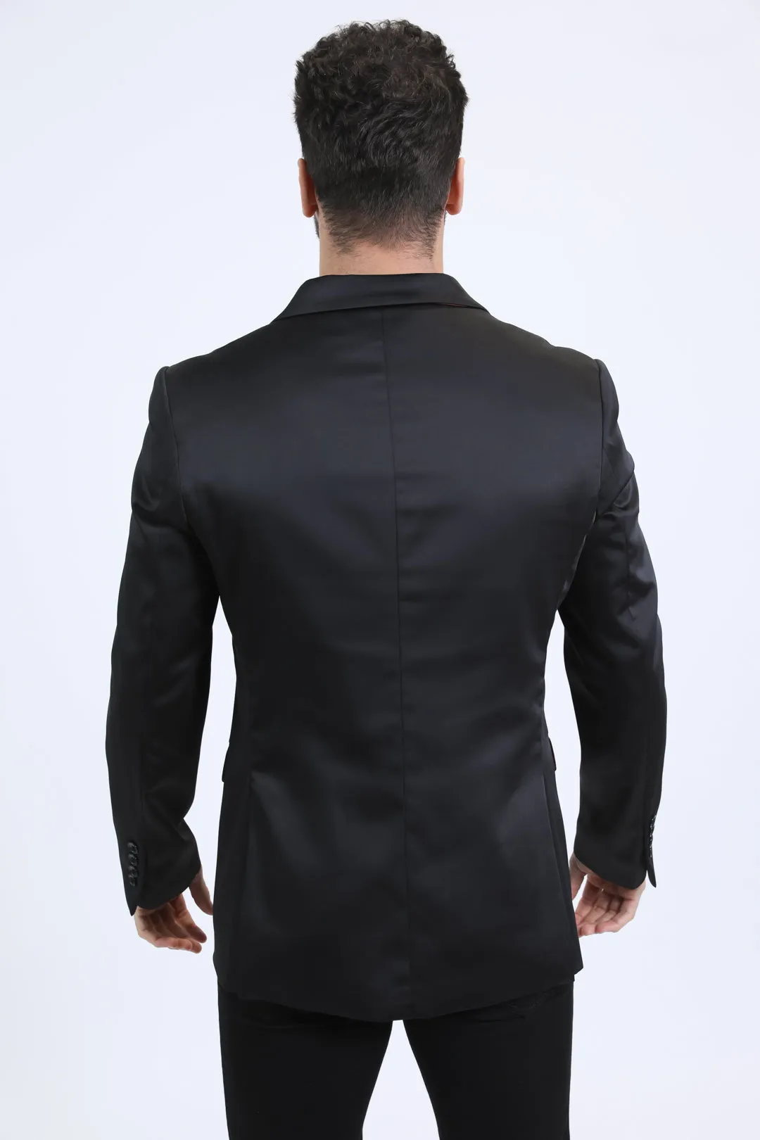 Mens Modern Fit Black Blazer