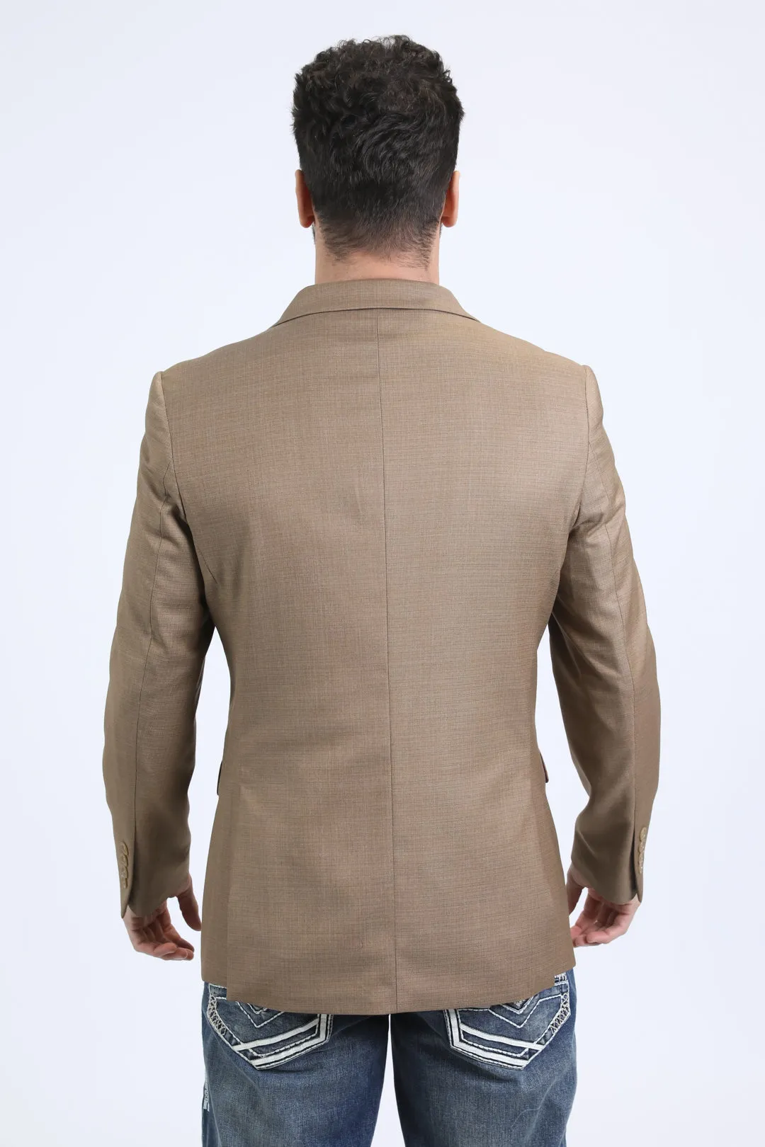 Mens Modern Fit Brown Blazer