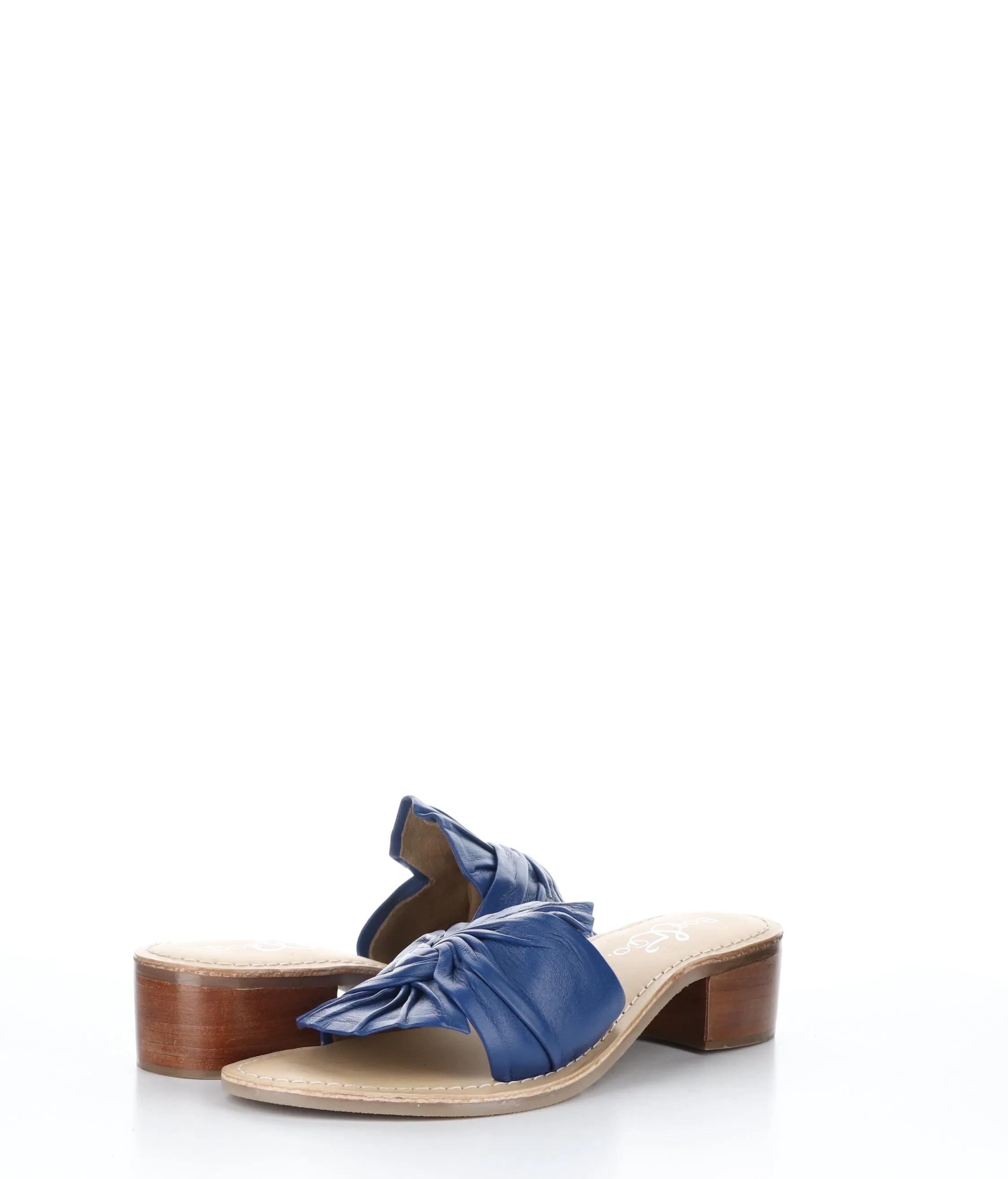 NOVA FRENCH BLUE Open Toe Mules