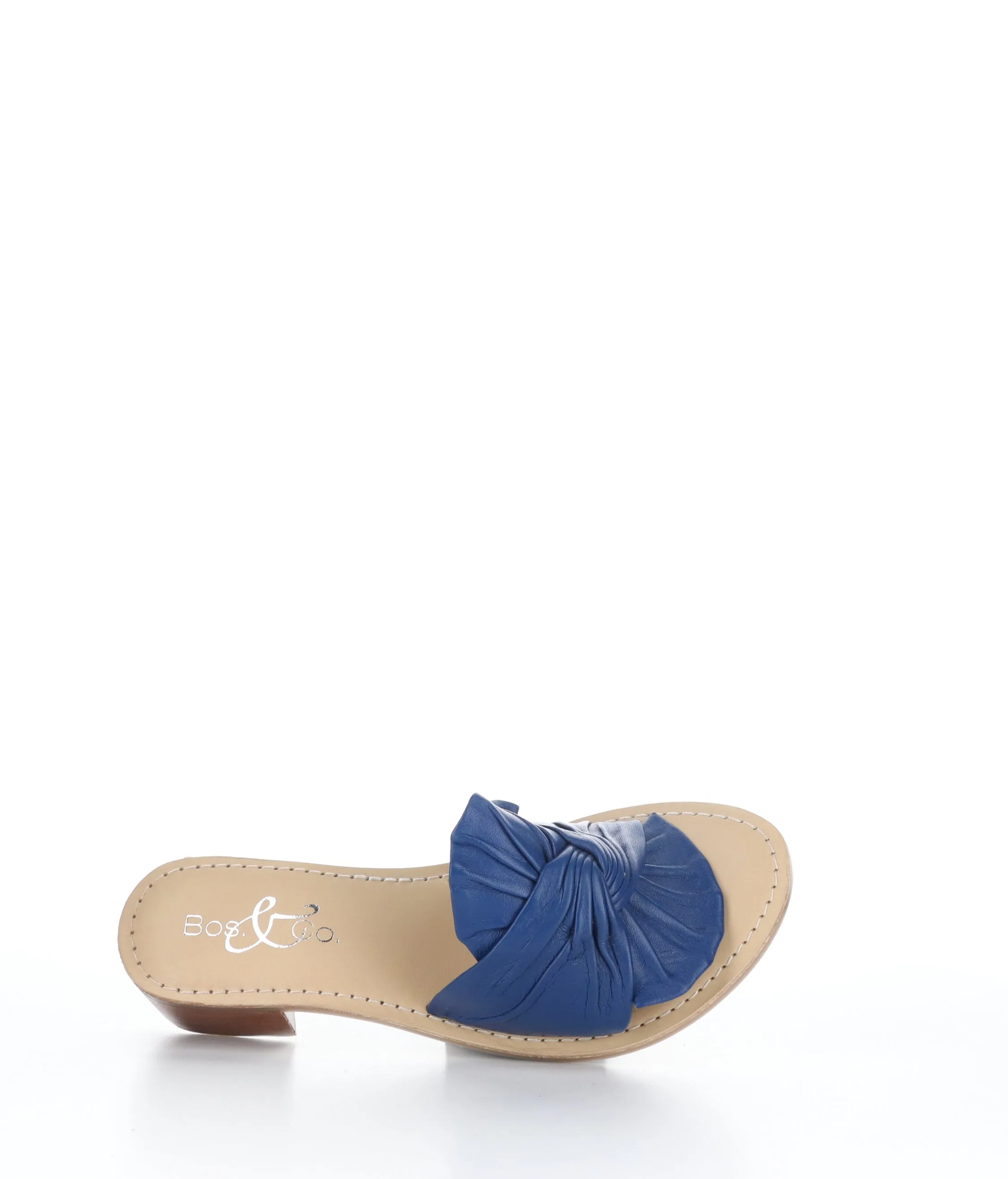 NOVA FRENCH BLUE Open Toe Mules