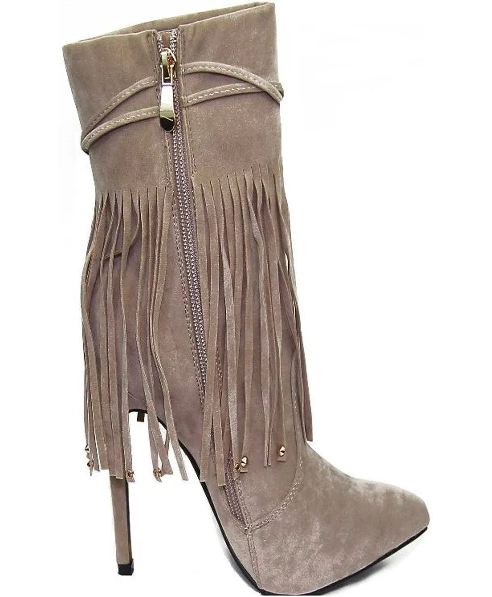 Peyton Faux Suede Ankle Boots