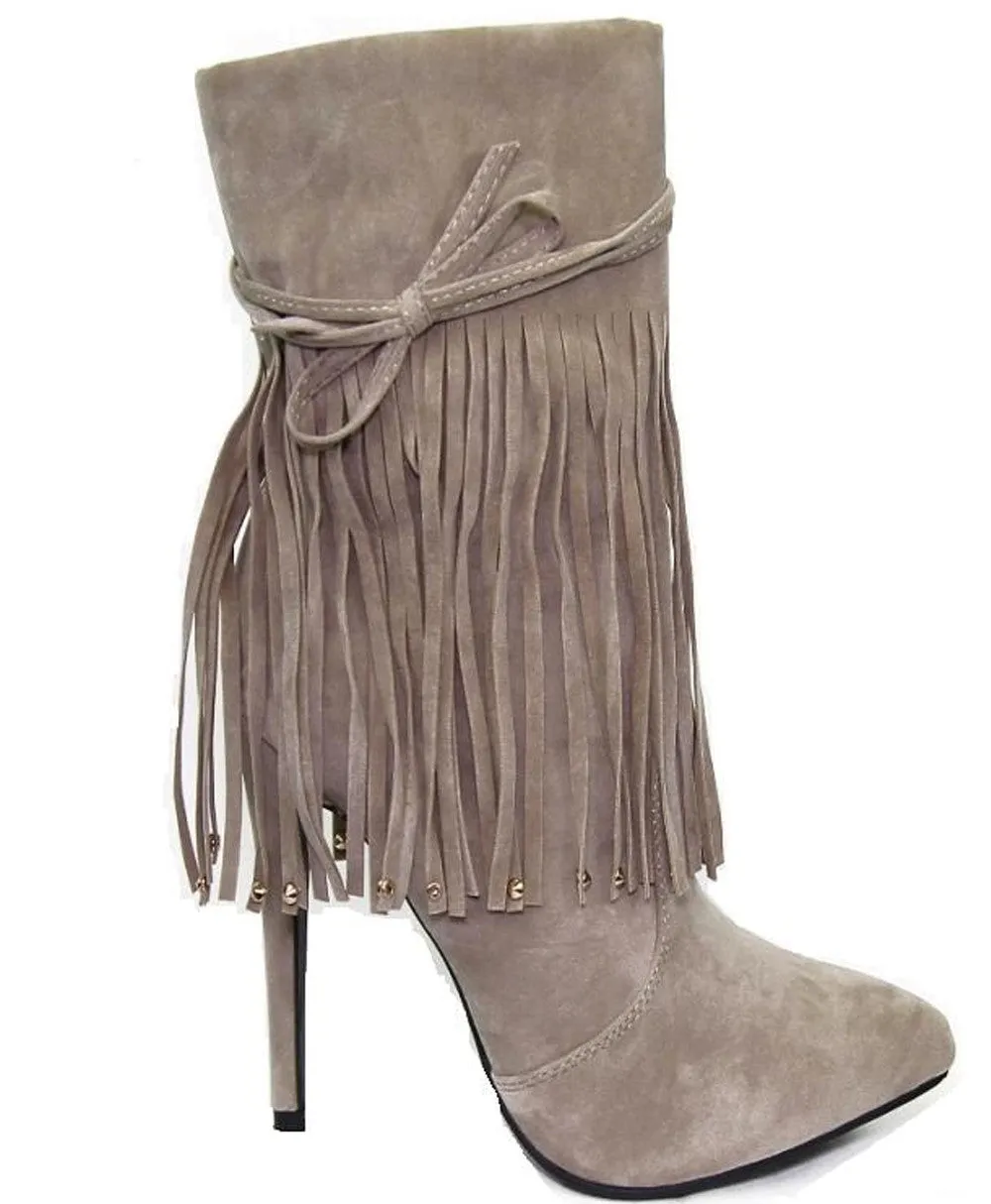 Peyton Faux Suede Ankle Boots